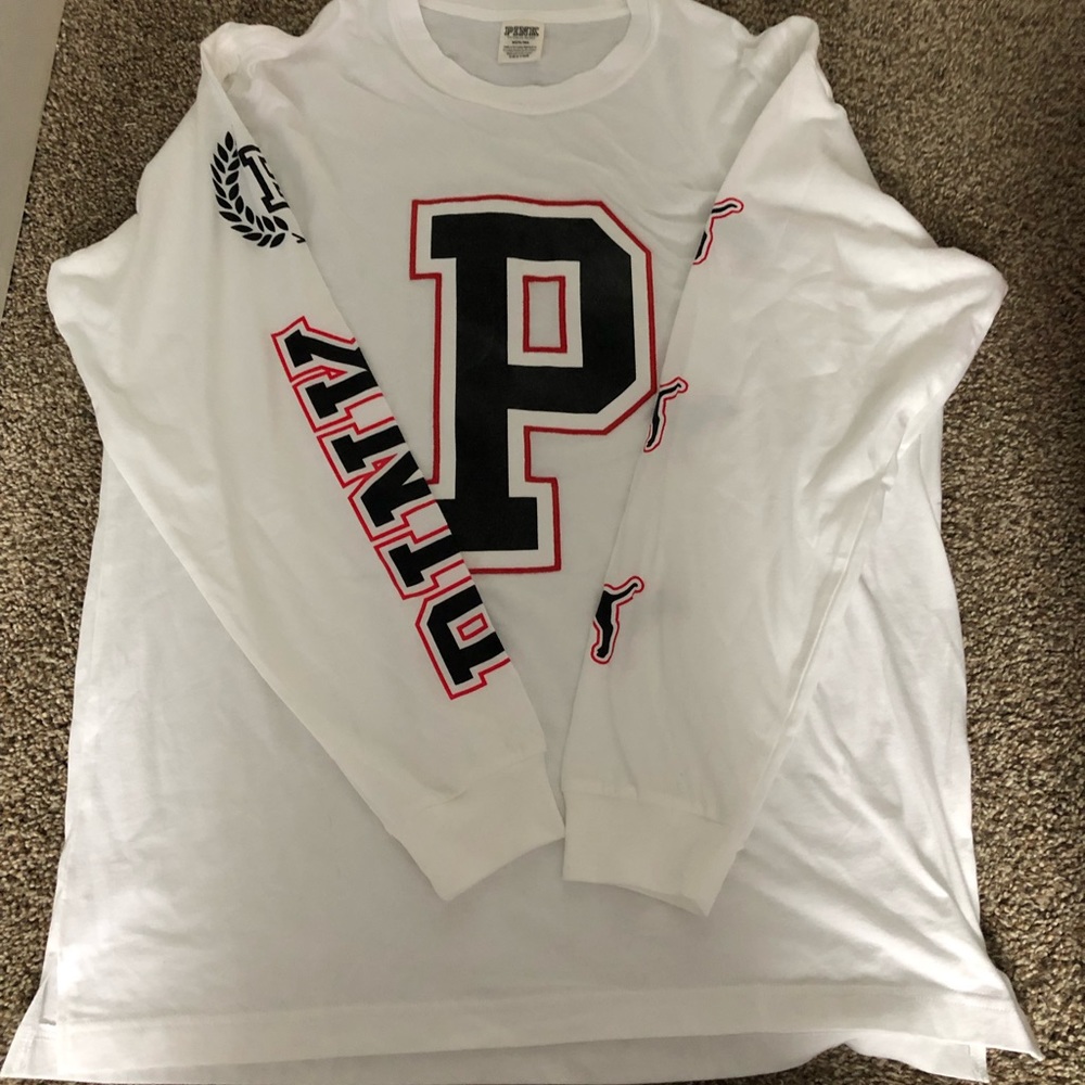 Pink long sleeve T-shirt